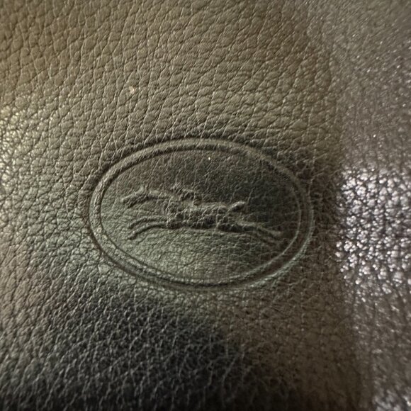 Vintage Longchamp Clutch Black Wallet Purse - Picture 3 of 8